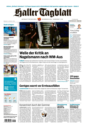 Cover of Haller Tagblatt