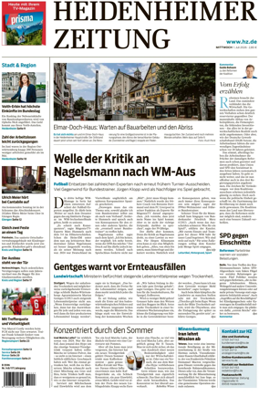 Cover of Heidenheimer Zeitung