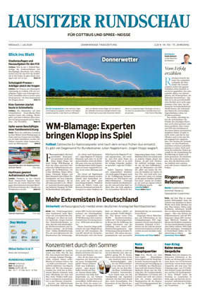 Cover of Lausitzer Rundschau
