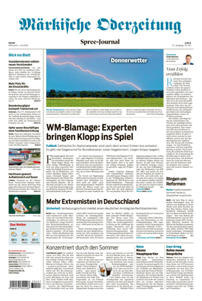 Cover of Markische Oderzeitung Erkner