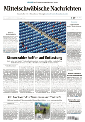 Cover of Mittelschwaebische Nachrichten