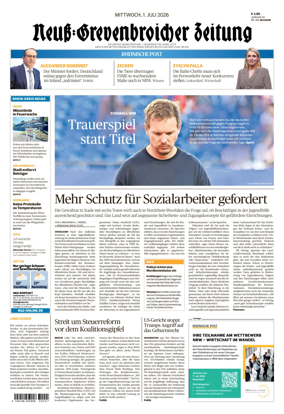 Cover of Neuss-Grevenbroicher Zeitung Neuss