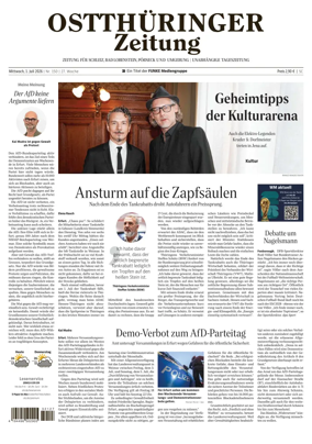 Cover of Ostthuringer Zeitung (Posneck)