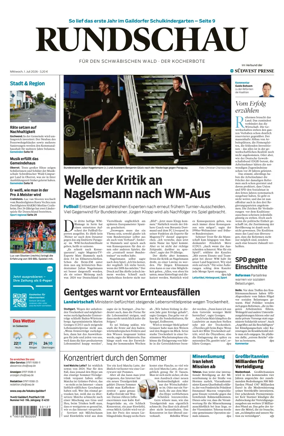 Cover of Rundschau fur den Schwabischen Wald – Der Kocherbote