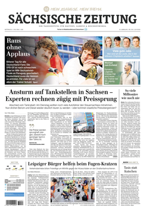 Cover of Sachsische Zeitung (Bautzen Kamenz & Bischofswerda)