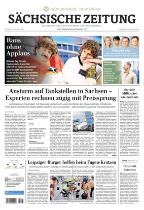 Cover of Sachsische Zeitung (Rodertal)