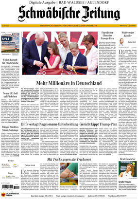 Cover of Schwabische Zeitung (Bad Waldsee / Aulendorf)