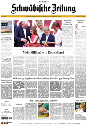 Cover of Schwabische Zeitung (Laupheim)