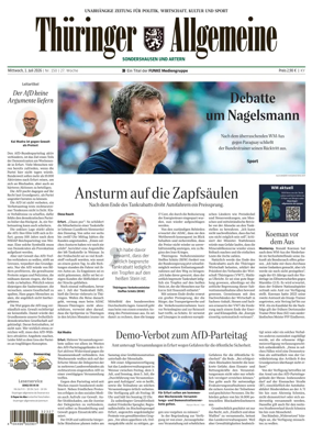 Cover of Thuringer Allgemeine (Sonderhausen und Artern)