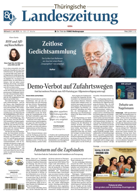 Cover of Thuringische Landeszeitung (Gera)