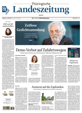 Cover of Thuringische Landeszeitung (Weimar)
