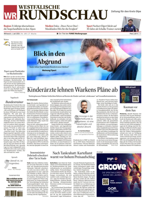 Cover of Westfalische Rundschau (Olpe)