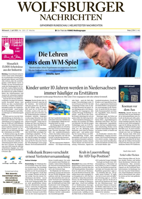 Cover of Wolfsburger Nachrichten (Wolfsburg-Gifhorn)