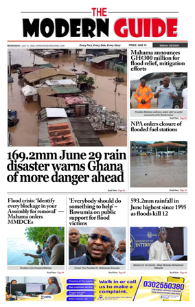 Cover of The Modern Guide Newspaper (Ghana)