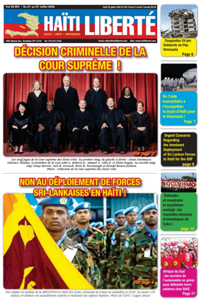 Cover of Haiti Liberte