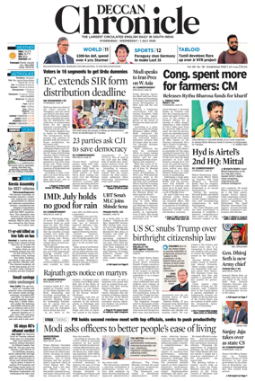 Cover of Deccan Chronicle