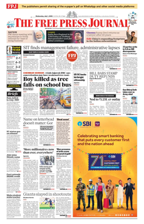 Cover of The Free Press Journal