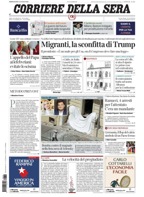 Cover of Corriere della Sera