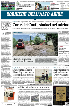 Cover of Corriere dell'Alto Adige