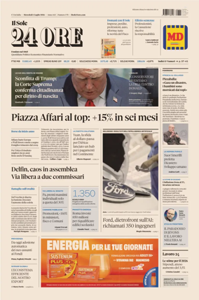 Cover of Il Sole 24 Ore