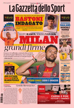 Cover of La Gazzetta dello Sport - Milano
