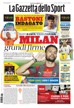 Cover of La Gazzetta dello Sport - Roma