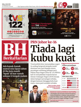 Cover of Berita Harian