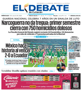 Cover of El Debate de Culiacan