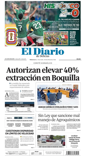 Cover of El Diario de Delicias