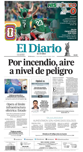 Cover of El Diario de Juarez