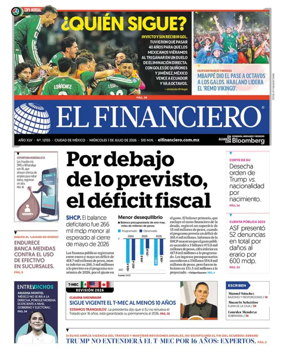 Cover of El Financiero