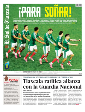 Cover of El Sol de Tlaxcala
