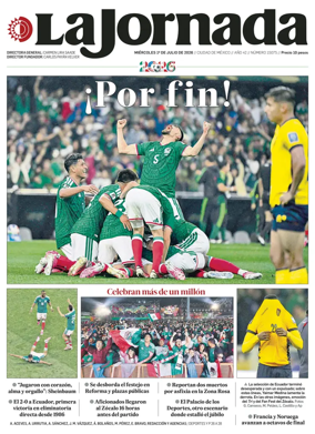 Cover of La Jornada