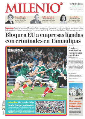 Cover of Milenio Tamaulipas
