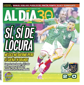 Cover of Periodico Al Dia (Leon)