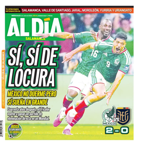 Cover of Periodico Al Dia (Salamanca)