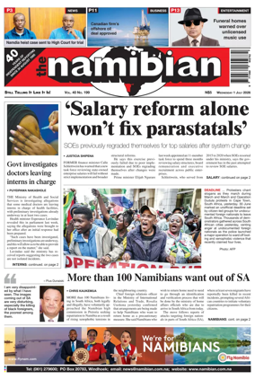 Cover of The Namibian