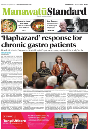 Cover of Manawatu Standard