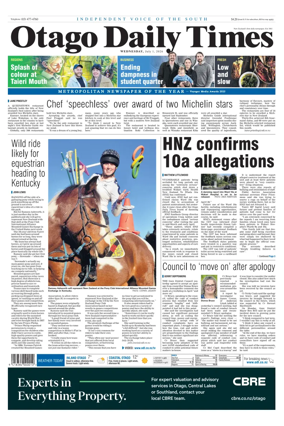 Cover of Otago Daily Times