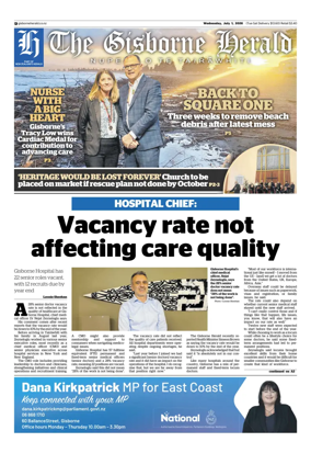 Cover of The Gisborne Herald