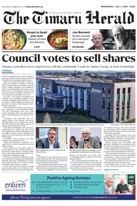 Cover of The Timaru Herald
