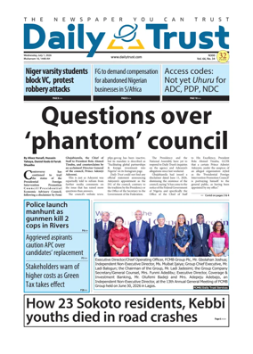 Cover of Daily Trust