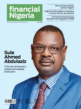 Cover of Financial Nigeria Magazine
