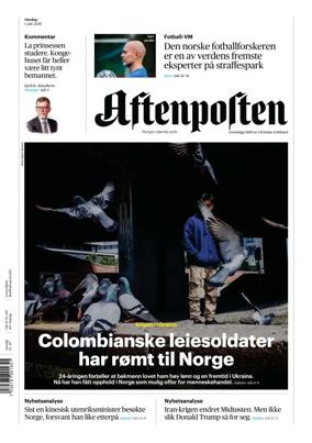 Cover of Aftenposten