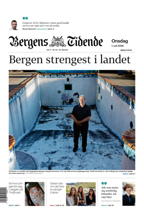 Cover of Bergens Tidende