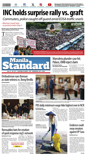Cover of Manila Standard