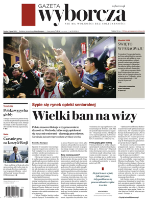 Cover of Gazeta Wyborcza