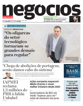 Cover of Jornal de Negocios