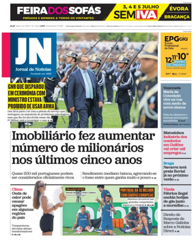 Cover of Jornal de Noticias