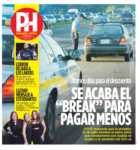 Cover of Primera Hora